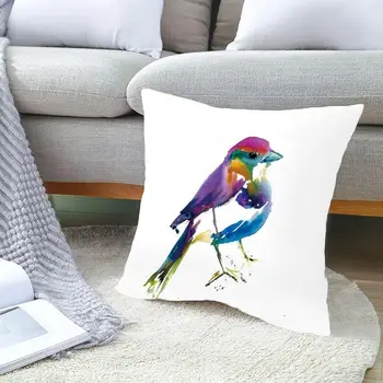 Mielas Paukščių Mesti Pagalvės užvalkalą Hummingbird Žvirblis, Sofos Pagalvėlė Padengti Gyvenimo Kambario, Miegamasis Namų dekoro Užvalkalas 45*45cm