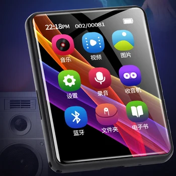 X6 Pilnas Touch Screen MP3 Grotuvas 4 GB Muzikos Grotuvas su FM Radijas, Vaizdo Grotuvas, E-Knyga MP3 Grotuvas su Built-in Speaker