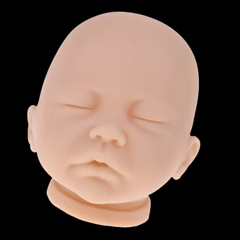 Minkštas Silikoninis Realistinis Baby Doll, Galvos Skulptūra, Drožyba Pelėsių 20inch Galvos Skulptūra Rinkinys Atgimsta Tuščią Kūno atsarginių dalių Rinkinys #1