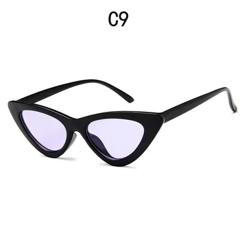 Naujas Vintage Akiniai nuo saulės Moterims Cat Eye Moterų Akiniai Prekės ženklas Dizaineris Retro Akiniai nuo saulės Moterų Oculos De Sol UV400 Saulės Akiniai