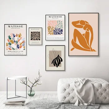 Abstrakti Kreivė Geometrijos Plakatas Matisse Drobės Tapybos Spalvinga Stiliaus Plakatų ir grafikos Sienos Meno Kambarį Namų Dekoro