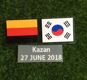 2018 Korėja Rungtynės Informacijos Korėja Vs Vokietijos Futbolo Pleistras Šilumos Perdavimo Ženklelis