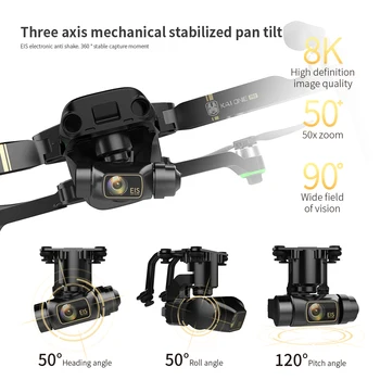 2021 Naujų KA VIENAS Pro Drone GPS 8K HD Kamera, 3-Ašis Gimbal Profesinės Anti-Shake Fotografijos Brushless Sulankstomas Quadcopter Žaislas