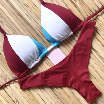 2021 Naujas Spausdinti maudymosi kostiumėlį Moterų Užsienio Prekybos Bikini Bikini Seksualus Vertikaliai Dryžuotas Gėlių Bikini