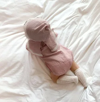 2021 m. vasarą kūdikis bodysuit atvartas medvilnės krašto kūdikių onesie kūdikių nuskaitymo kombinezonas baby girl drabužiai