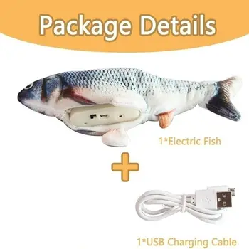 1PC Elektroninių Katė Žaislas 3D Žuvies Elektros USB Įkrovimo Modeliavimas Žuvų Žaislai Katėms Augintinio, Žaisti Žaislas katė prekes