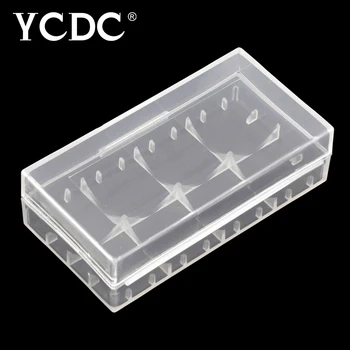 YCDC 2* 18650 ličio Baterijos Laikymo Dėžutė Įkraunamas Baterijas Sunku Maišelį Padengti Ląstelių Kieto Plastiko Atveju Akumuliatorius