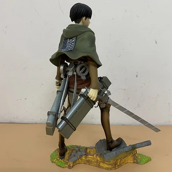 Išpuolis Titan Drąsus-Aktas Anime Kotobukiya Levi Akermano PVC Veiksmų Skaičius, Modelis Žaislą Dovanų 20cm