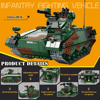 Žaislas Automobilis Bakas Plytų Super Bakas Karo Militar Mūšis Pradėti Cross-country Nuotolinio Valdymo Automobilio World of Tank Hobis Berniukas Vaikų Dovanų
