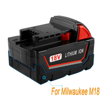 2021 NAUJAS 18V 12800mAh Li-ion Įrankio Baterija Milwaukee M18 48-11-1815 48-11-1850 2646-20 2642-21CT Repalcement M18 Baterija