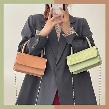 Fashion Design Women Clutch Purse Handbags Luxury PU Leather Ladies Small Square Shoulder Bag Female Girls Mini Crossbody Bags
