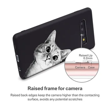 Minkštos TPU Dangtelis skirtas Samsung Galaxy S21 Atveju Juodosios Katės 
