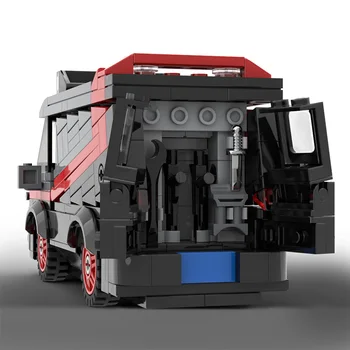 Buildmoc Technikos A-team Black Off-road Transporto Super Lenktynių Miestas Modulinė Žaidimų Kūrimo Bloką Modelio Vaikų Žaislas Gimtadienio Dovana