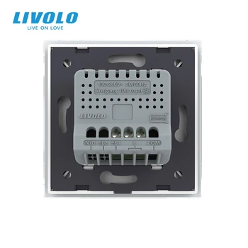 Livolo ES Standartas Nauja Serija Sienos Touch mygtukas,1 Gauja 1Way Touch, AC 220-250,4 spalvų variantų,plastikinis klavišas