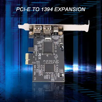 PCI Express PCI-E FireWire, kai 1394a IEEE1394 Išorinio Valdiklio Plokštę 3 Prievadas, Skirtas Windows XP/Vista/7 32/64 bitų Su Firewire Kabeliu