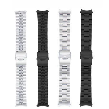Nerūdijančio plieno dirželis tinka SEIKO No. 5 SKX175 173 007 watchband kietas sidabro juoda 22mm 20mm žiūrėti apyrankė