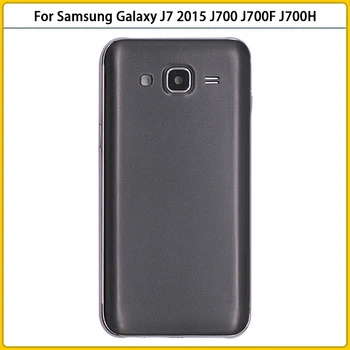 Naujas J700 Pilnas Korpusas Case For Samsung Galaxy J7 J700 J700F J700H J700M Viduryje Kadro Baterijos Dangtelis Durys Galinis galinis Dangtelis