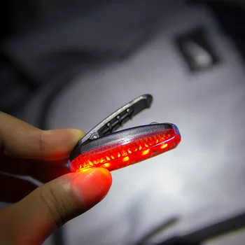 ZTTO USB Li-po baterijos įkrovimo lemputė šalmas šviesos kelio kalnų dviračių įrašą vandeniui saugos įspėjimas, galiniai šviesos WR03