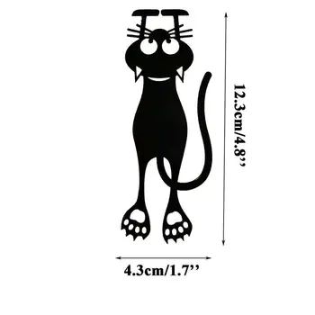 1PC Mielas Kawaii Kūrybos Tuščiaviduriai Kačiukas, Ideti Plastikiniai Žymą Juodas Kačiukas Knygos Žymą Prekių Studentų Vaikas Dovana Mokykla