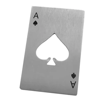 Poker Ace Of Spades Baras Soda Alaus Butelį Dangteliu Iš Nerūdijančio Plieno Butelių Atidarytuvas