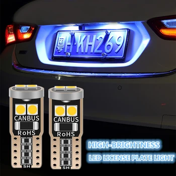 10vnt T10 W5W LED Canbus Automobilių Licenciją Plokštelės Apšvietimas Ford MK4 4 Mustang Pabėgti Tranzito KA Ecosport MK2 MK3 Galaxy Interjero Lempos