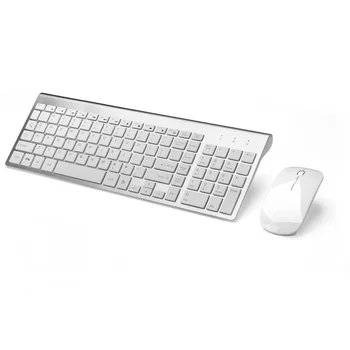 Belaidžio klaviatūros ir pelės rinkinys ergonomiškas silent keyboard USB sąsaja, skirta 