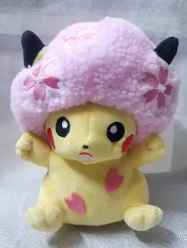 Naujas Pikachu Sakura Afro įdaryti žaislas Pliušinis lėlės 8