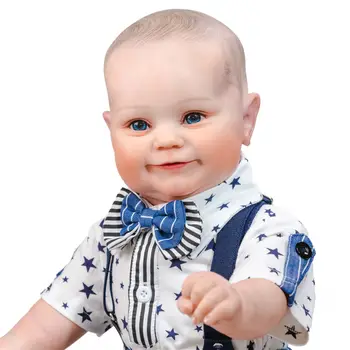 Bebes 60CM Reborn Baby Mažylis Berniukas Maddie Minkštas Kūno Lankstus Vertus-Piešimo Plaukų 3D Odos Tonusą su Venų Kolekcines