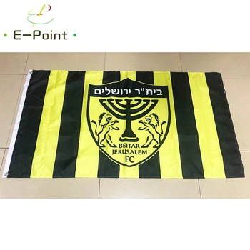 Izraelis Beitar Jerusalem FC 3ft*5ft (90*150cm) Dydis Kalėdų Dekoracijas Namų Vėliavos Banner C Tipo Dovanos