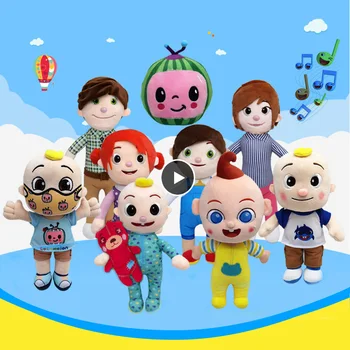 JJ Cocomelon Žaisliniai Muzikos prieš Miegą, Minkštas Pliušinis Lėlės Kūdikių Muzikos Barbie Lėlės, Šeimos, Vaikams, Žaislai, Gimtadienio Dovana Anime Plushie