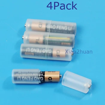 4X Baterijos Adapteris Konverteris Dydis R03 AAA iki AA LR6 + plastikinę Dėžutę, L41E