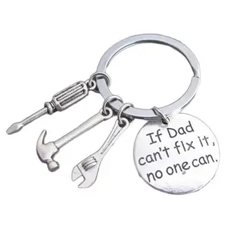 Jei Tėtis negalite Taisyti Niekas Negali Rankiniai Įrankiai Keychain Tėtis TĖTIS paketų prižiūrėtojų raktinę Gimtadienio Dovanos Tėčiui Tėvo Dienos Dovanos Key Chain Raktų pakabukas