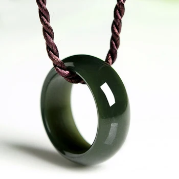 Natūralus hetian black green jade žiedai žadeitas jade žiedas, moterų ir vyrų, jade žiedas jade dovana žiedus prekės ženklo vyrai moterys nekilnojamojo jade