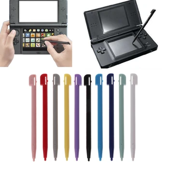 10vnt Plastiko Touch Screen Stylus Pen for NDSL 3DS XL NDS DS Lite (DSL-Didmeninė