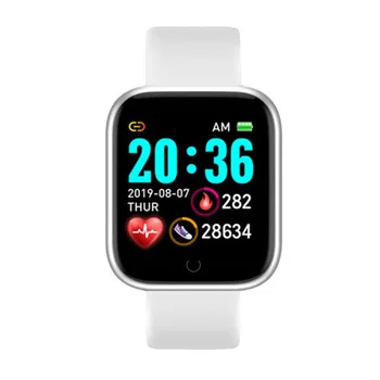 Y68 Smart Watch Vyrų, Moterų Kraujo Spaudimas, Širdies ritmo Monitorius 