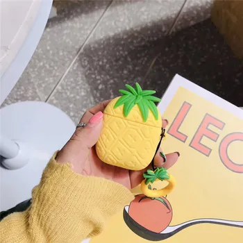 Mielas Kaktusas Ananasų Silikono Atveju Ausines Apple Airpods Belaidžio 