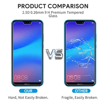 4Pcs Grūdinto Stiklo, Skirtos Huawei 30 Lite P20 Pro P Smart 2019 Screen Protector Apsauginė Stiklo Huawei Mate 10 20 Lite