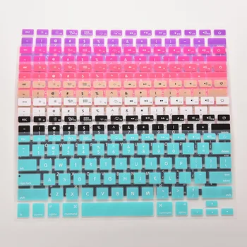Spalvinga Silikoninis Klaviatūros Viršelis Lipdukas, Skirtas Macbook Air 13 Pro 13 15 17 Gynėjas Lipdukas Kino 28.7 cm x 11.9 cm klaviatūra Odos