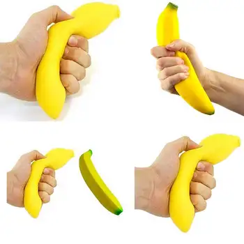 18CM Jumbo Plonas Bananų Dirželiai Papuošalai Netikras Maistas Kolekcines, Žaislai LBV