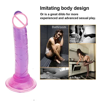 Tikroviškas Dildo, vibratoriai moterims, Moteriška masturbacija dildo sekso žaislai moteris vyrų Analiniai žaislai Analinis Masturbator Suaugusiųjų Sekso žaislai