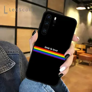 Gėjų, Lesbiečių LGBT Vaivorykštė Telefoną Atveju Huawei honor Mate P 9 10 20 30 40 Pro 10i 7 8 x Lite nova 5t Minkšto silikono funda dangtis