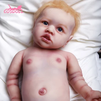 57CM 4.7 kg Pilna silikono Reborn Baby Lėlės burna Vaikams, Žaislai, Vaikiška kietas viso Kūno Išdykusi Mergina Lėlės Reborn