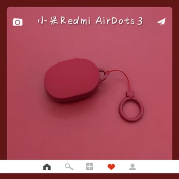 Prabangus Žiedas raktams Ausinės Atveju Xiaomi MI Redmi AirDots 3) Ausinės Padengti TWS 