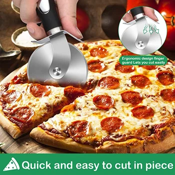 Premium Nerūdijančio Plieno Virtuvės Pizza Cutter Varantys Serverio Įrankiai Namuose Peiliu Pliurpalas Slapukus, Pyragas, Duona, Tešlos Peilis, Kepimo Dalykėlių