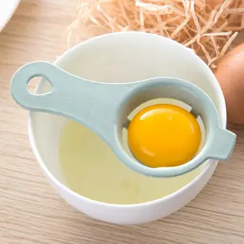 1pc Kiaušinio baltymas Trynys Tarpine Priemone Kepimo Virimo Sietą, Seperator Maisto Klasės Kviečių Šiaudų, Kiaušinių Skysčio Atskirtuvas Virtuvės Reikmenys