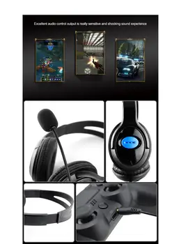 2021 Naują Atvykimo Žaidimų Ausinės Surround Sound Stereo Laidinio Ausines, USB, Mikrofono, Spalvinga Šviesos PC Nešiojamas Žaidimas laisvų Rankų įranga