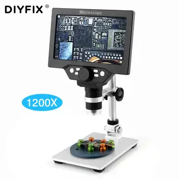 G1200 Nešiojamų Digitial Microcscope 12MP HD 1-1200X 7