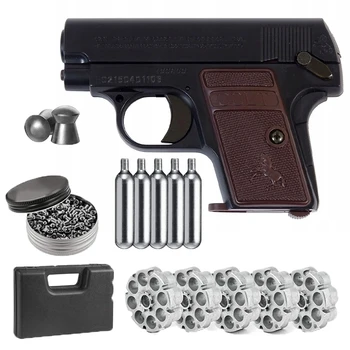 Pistolet ASG Cybergun Colt 25 - Juoda+Gun Kulka Converter+Co2 Kulkas +500ct Švino Granulės Klasikinis Namų Deco Metalo Sienos Ženklas