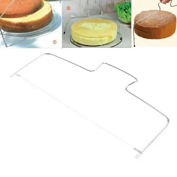 PREUP 33*14cm Dviguba Linija Reguliuojamas Torto Pjovimo Peilis iš Nerūdijančio Plieno, Metalo Tortas Slicer Prietaiso Bakeware Virtuvės Valgių Įrankis