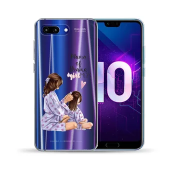 Šuniukų Mama Mergaitė Karalienė TPU Case Cover For Huawei Honor 9 10 Lite 8X 8C 7A 10 Pastaba Y5 Premjero Y6 II Y3 Y7 2017 Y9 2018 NOVA 4 3 3I